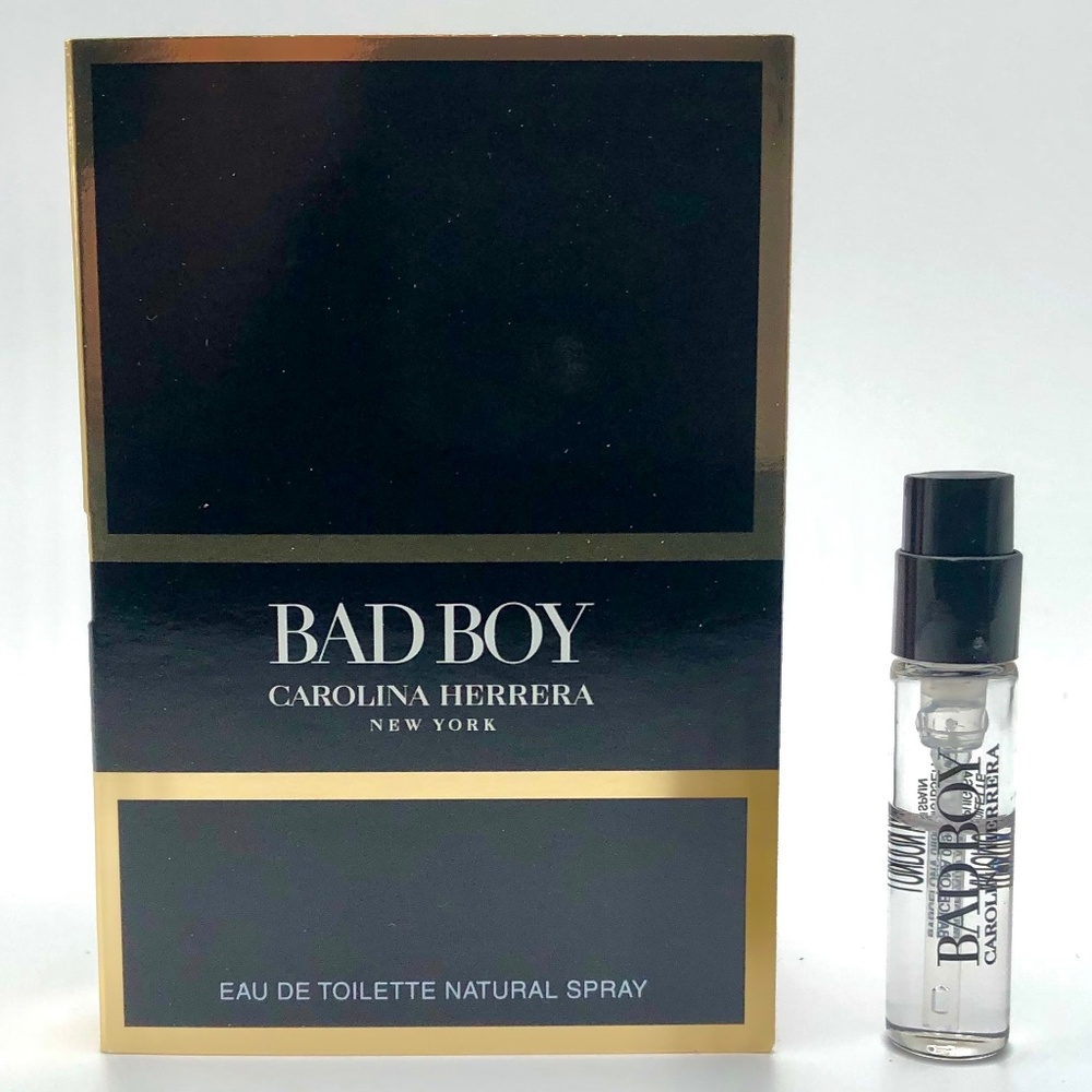 ❤️ 4 for $25 Carolina Herrera Bad Boy Mini Travel Vial New on Card